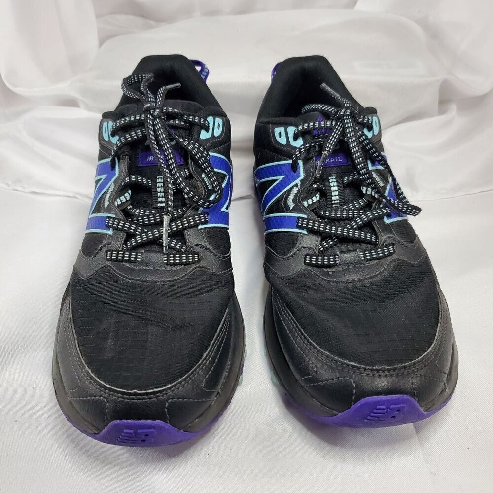 New Balance 410 Trail Running Shoes Womens 9.5 B Black With Purple/blue Accents - Picture 8 of 13